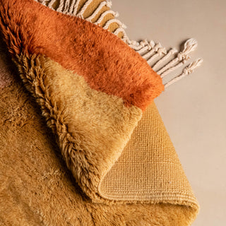 Tangerine Dream - Luxury Shag Moroccan Rug - Benisouk