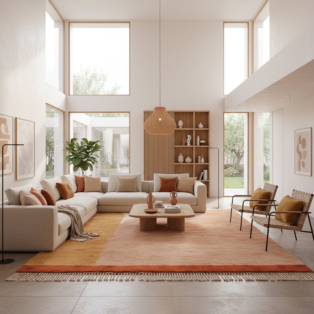 Tangerine Dream - Luxury Shag Moroccan Rug - Benisouk