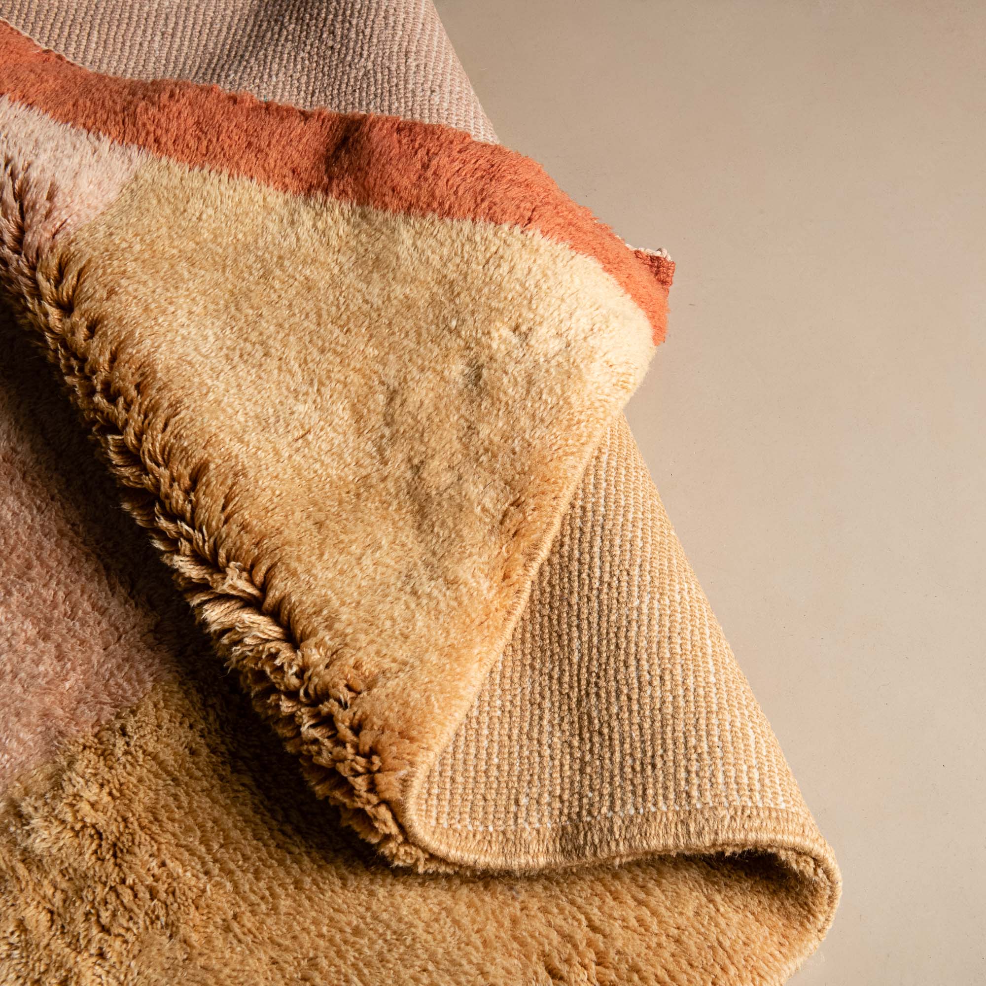 Tangerine Dream - Luxury Shag Moroccan Runner Rug - Benisouk