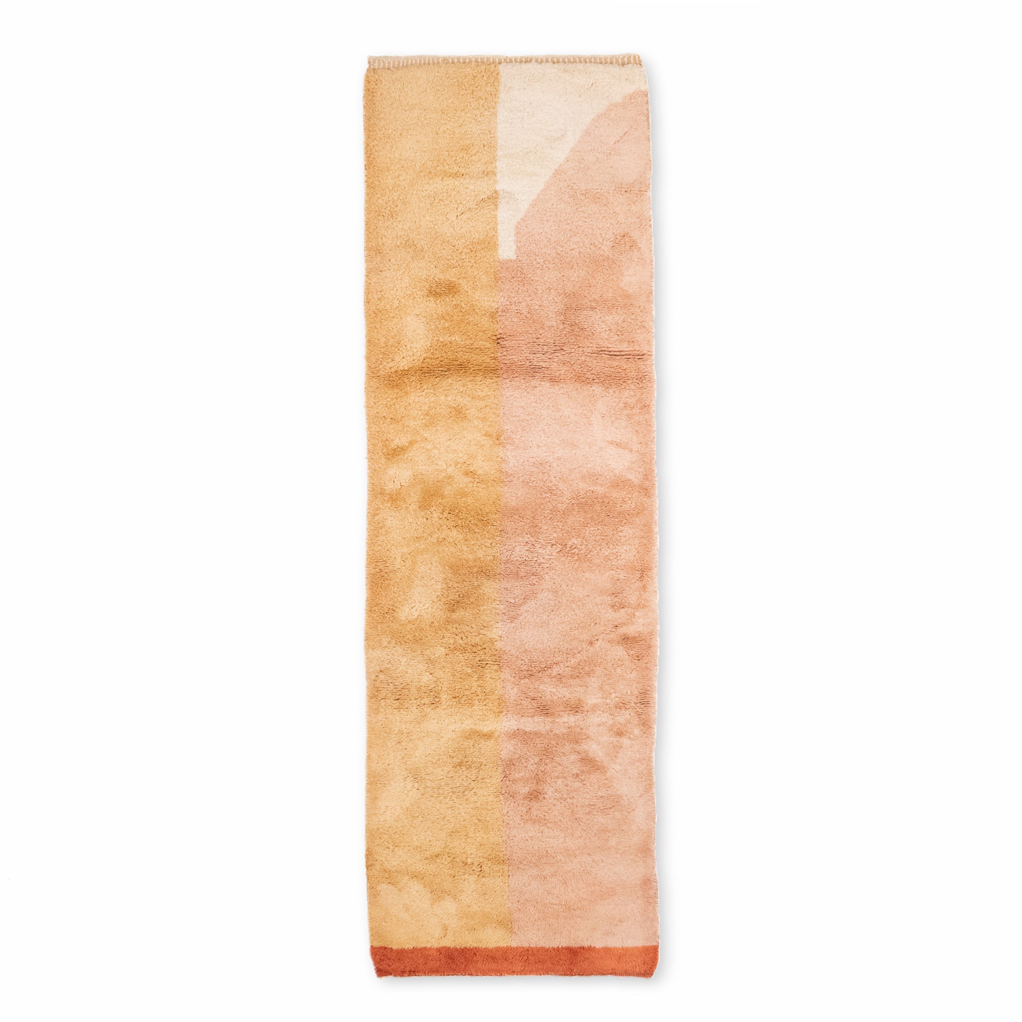 Tangerine Dream - Luxury Shag Moroccan Runner Rug - Benisouk