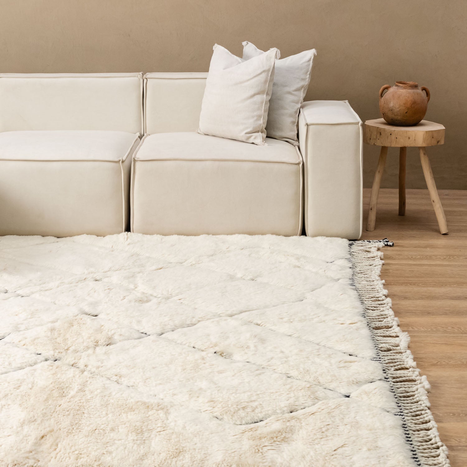 Tangle - Luxury Shag Moroccan Rug - Benisouk