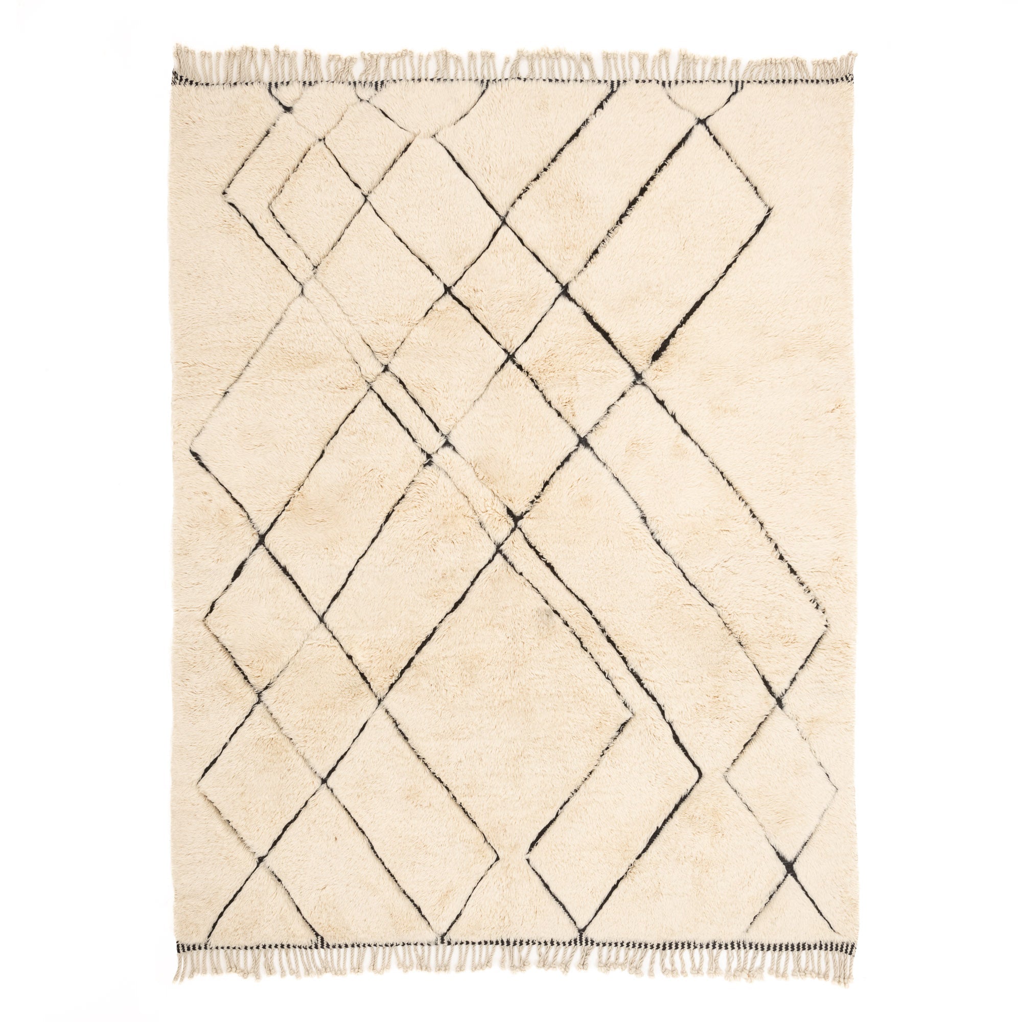 Tangle - Luxury Shag Moroccan Rug - Benisouk