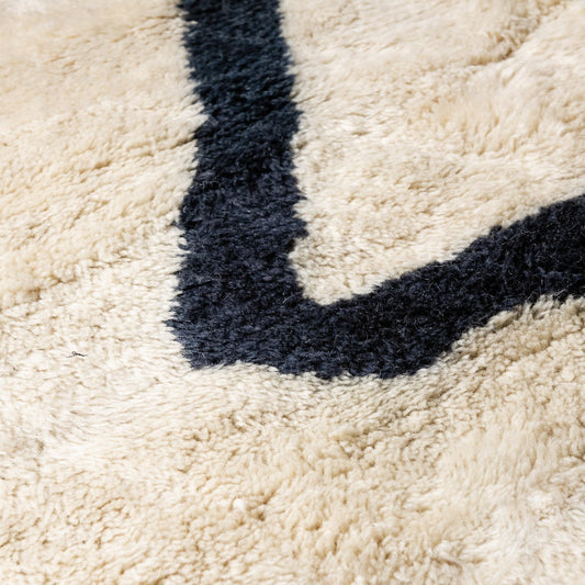 Treasure Map - Luxury Shag Moroccan Rug - Benisouk