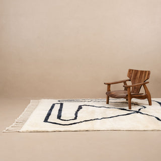 Treasure Map - Luxury Shag Moroccan Rug - Benisouk