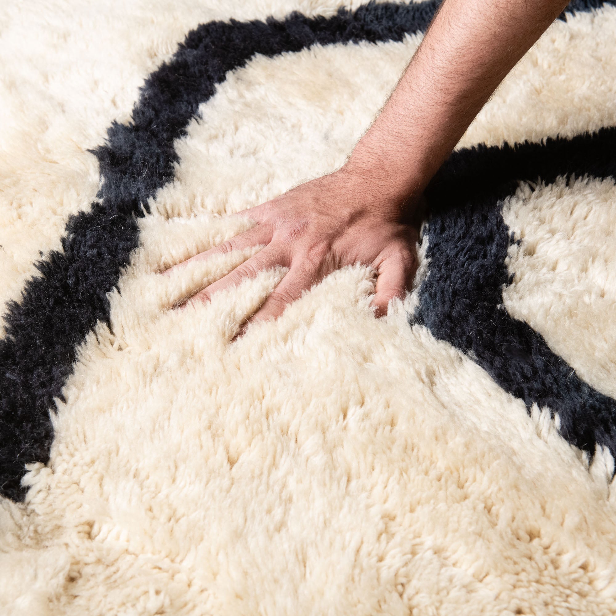 Treasure Map - Luxury Shag Moroccan Rug - Benisouk