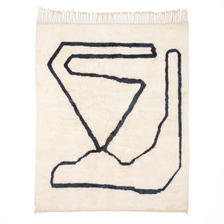 Treasure Map - Luxury Shag Moroccan Rug - Benisouk