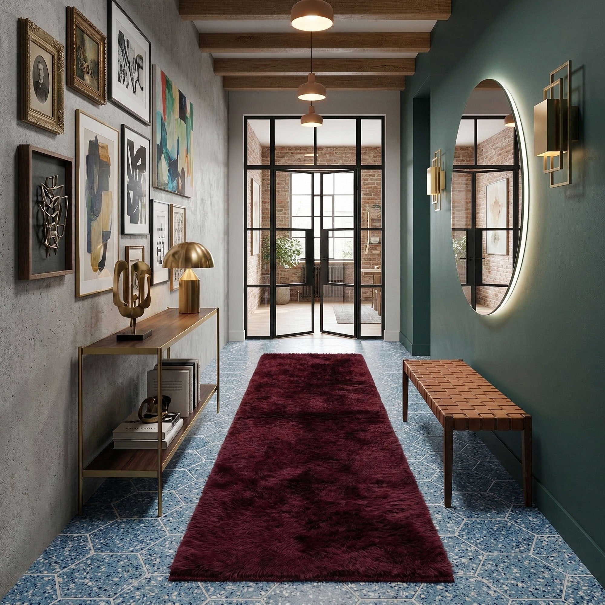 Velvet - Luxury Shag Moroccan Runner Rug - Benisouk