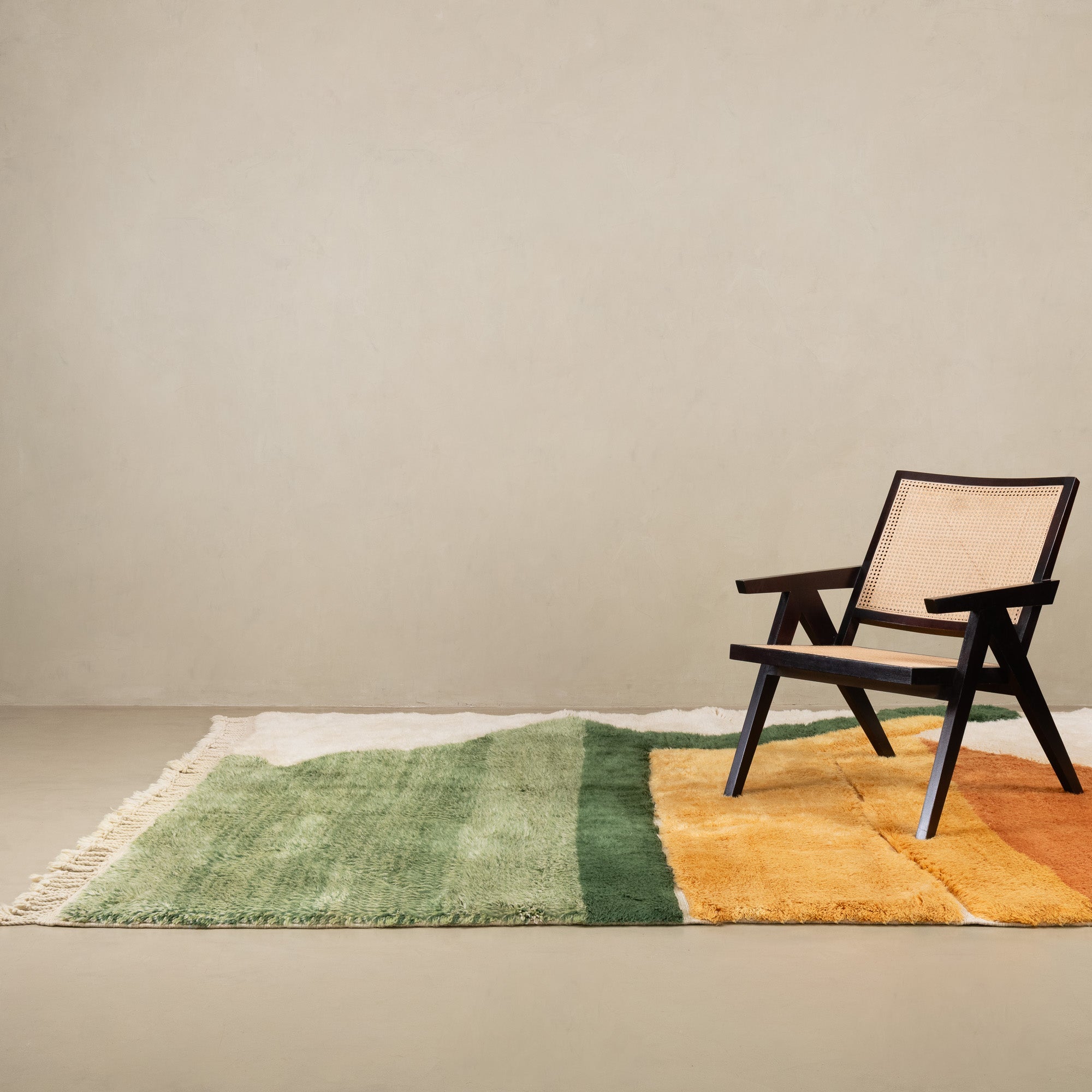 Verdant Dune - Luxury Shag Moroccan Rug - Benisouk