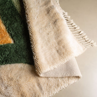 Verdant Dune - Luxury Shag Moroccan Rug - Benisouk