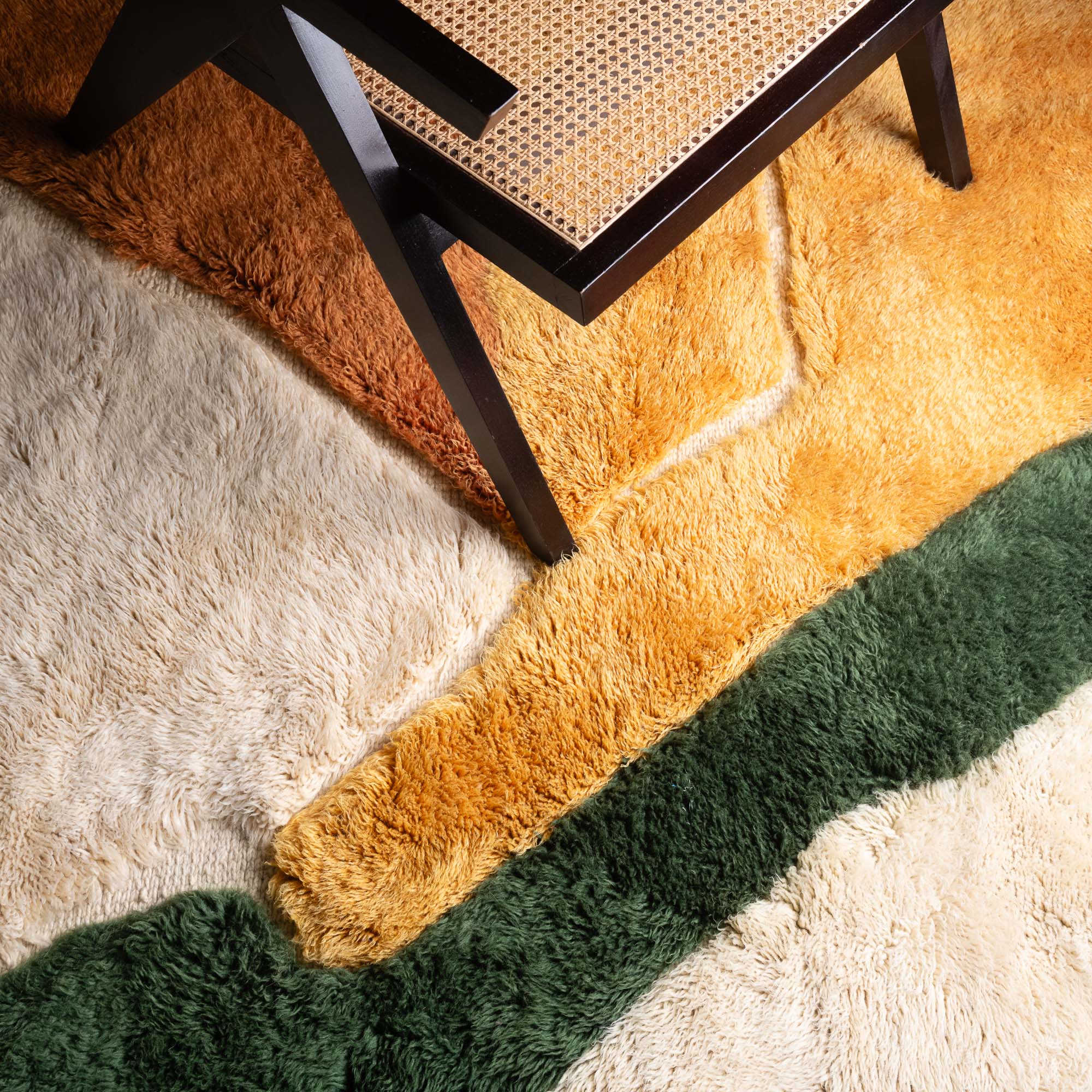 Verdant Dune - Luxury Shag Moroccan Rug - Benisouk
