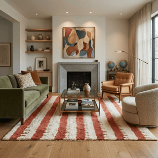 Warm Current - Luxury Shag Moroccan Rug - Benisouk