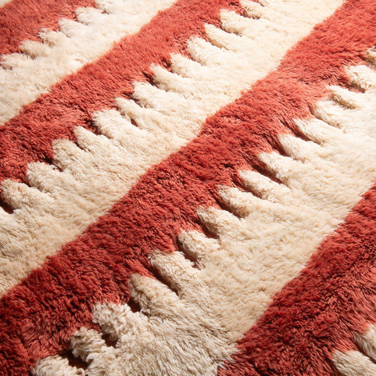 Warm Current - Luxury Shag Moroccan Rug - Benisouk