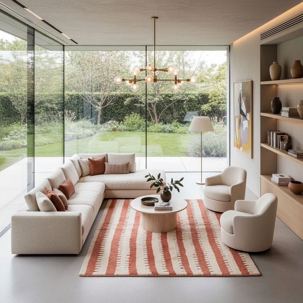 Warm Current - Luxury Shag Moroccan Rug - Benisouk