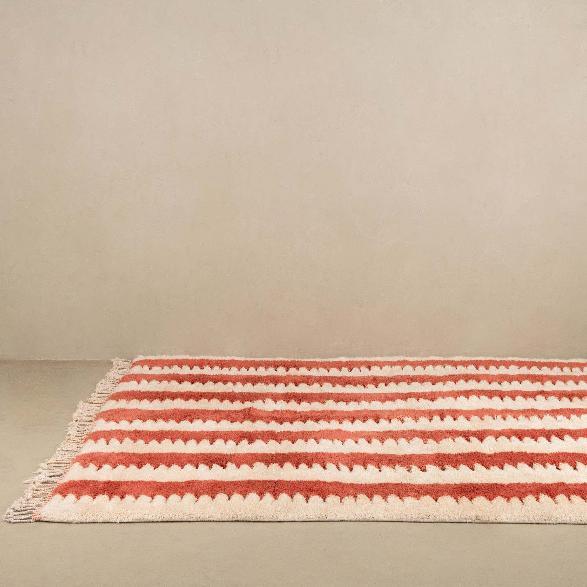 Warm Current - Luxury Shag Moroccan Rug - Benisouk