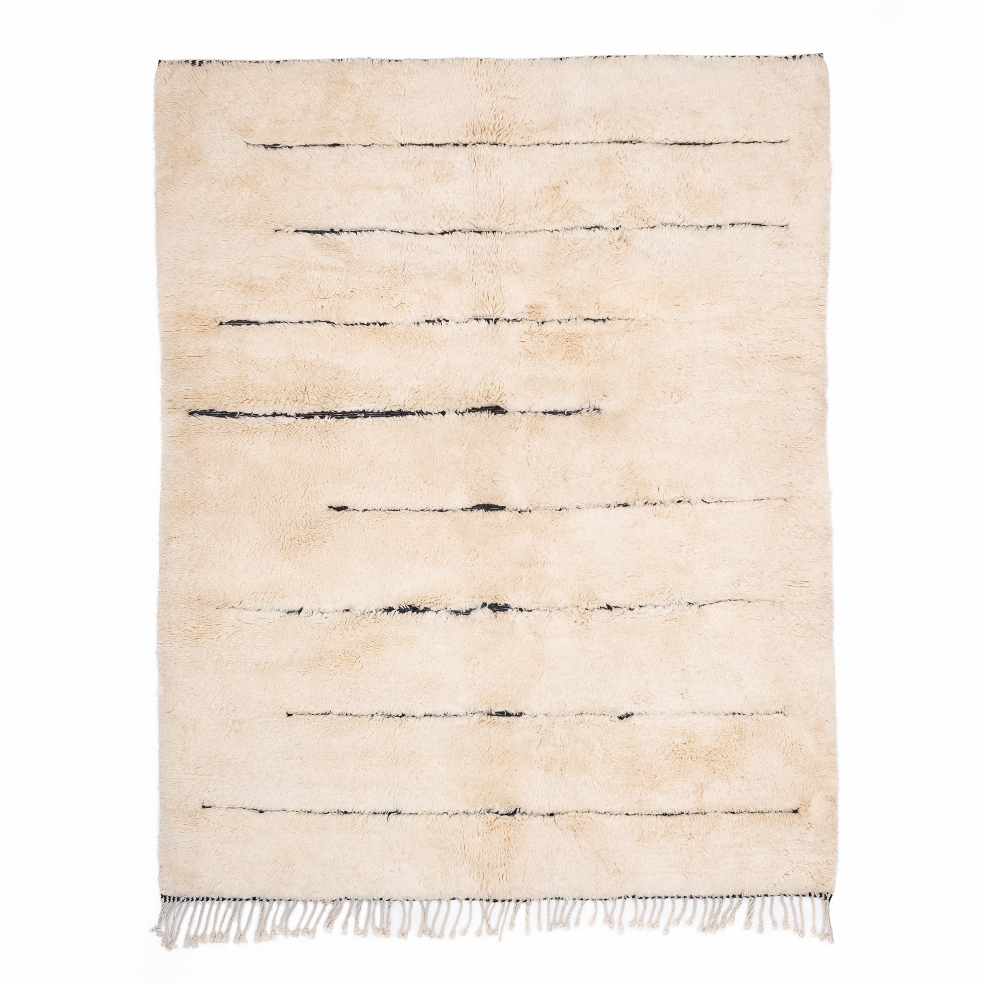 Whispered Echoes - Luxury Shag Moroccan Rug - Benisouk