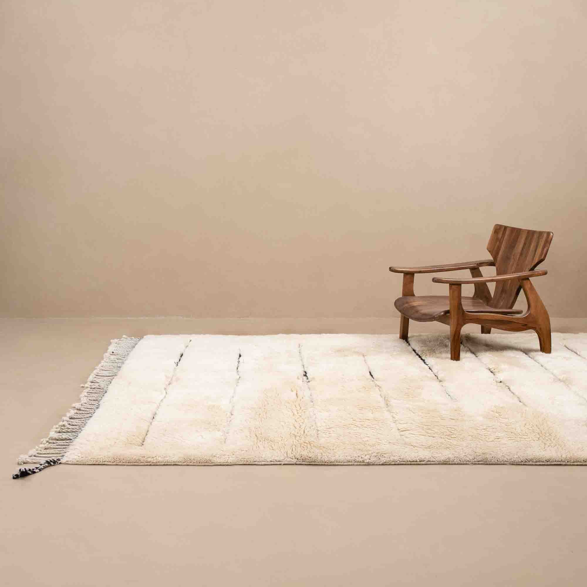 Whispered Echoes - Luxury Shag Moroccan Rug - Benisouk