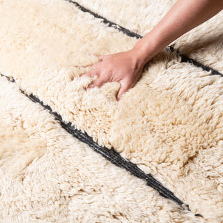 Whispered Echoes - Luxury Shag Moroccan Rug - Benisouk