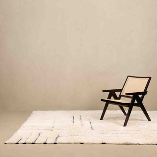 Whispered Lines - Luxury Shag Moroccan Rug - Benisouk