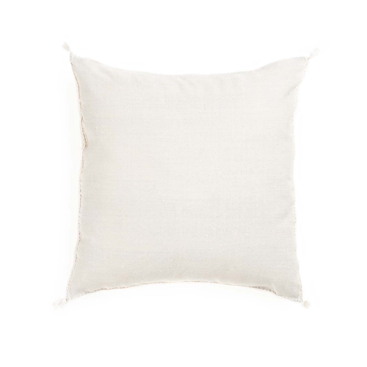 White Cactus silk pillow cover - Benisouk