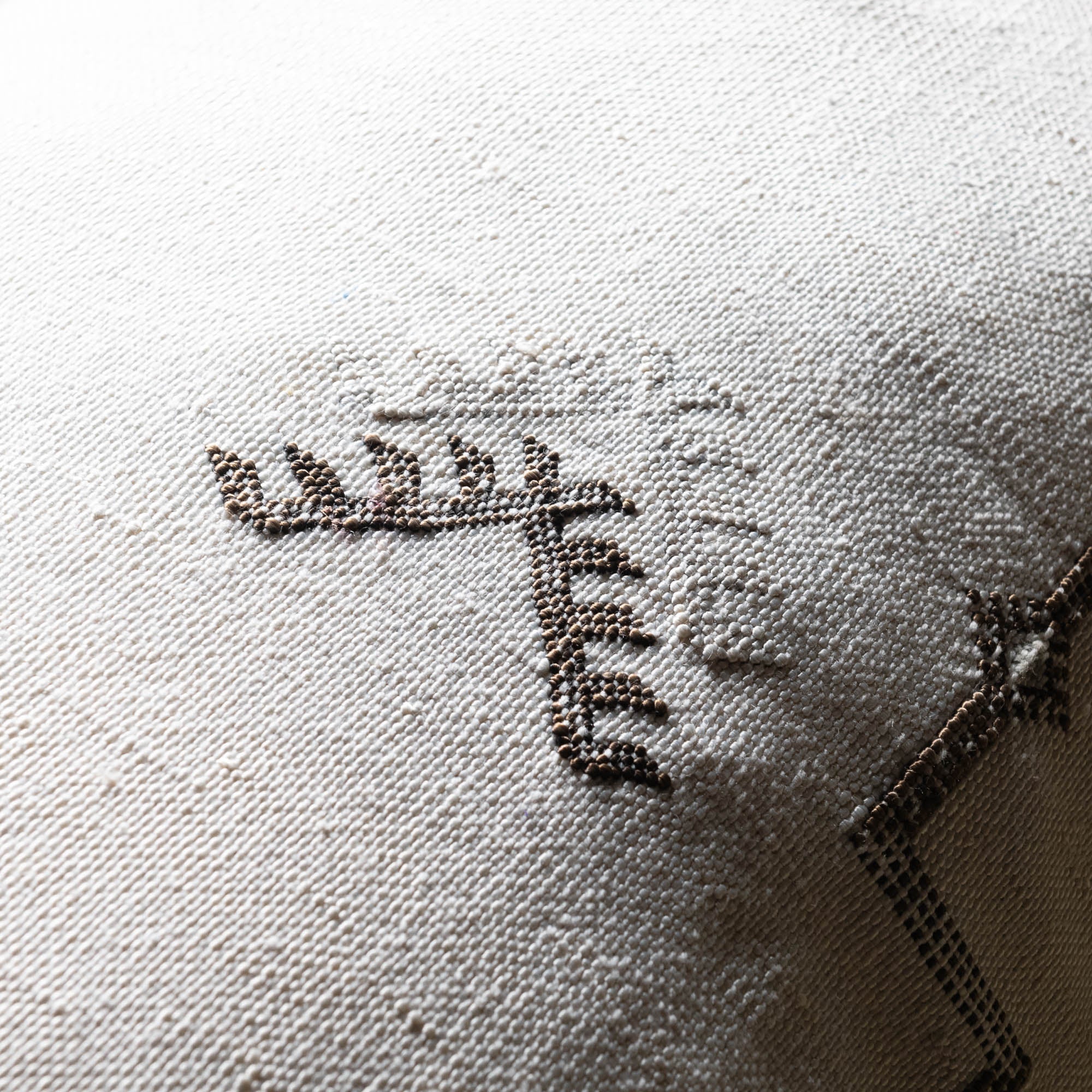 White Cactus silk pillow cover - Benisouk