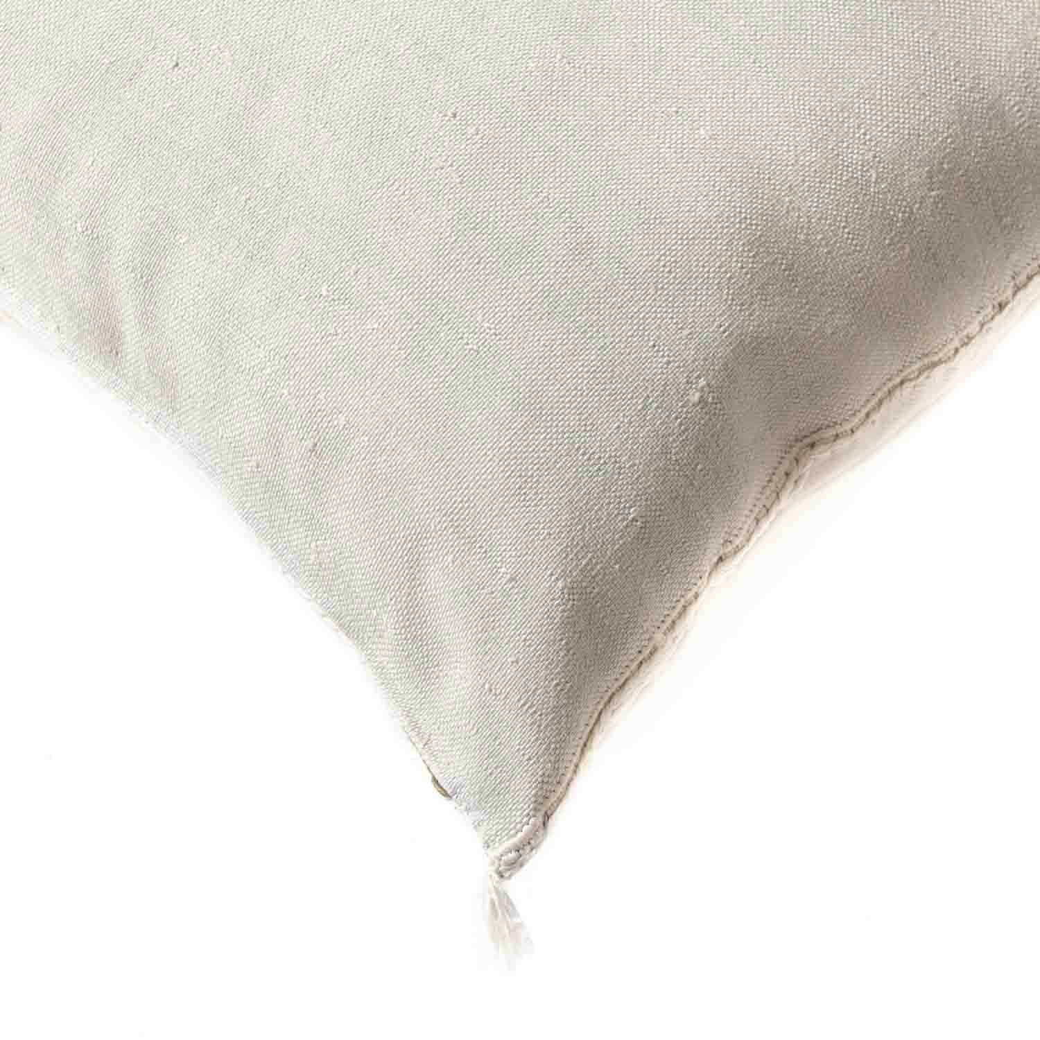 White Cactus silk pillow cover - Benisouk