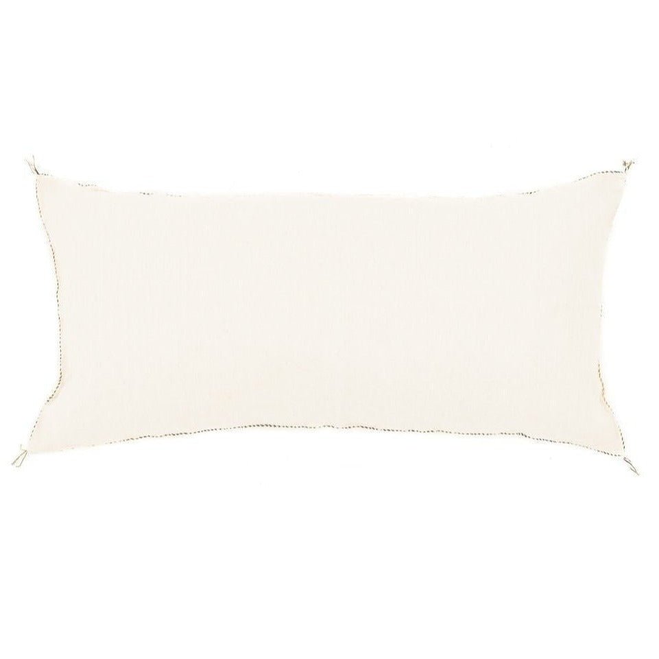 White Cactus silk pillow cover - Benisouk