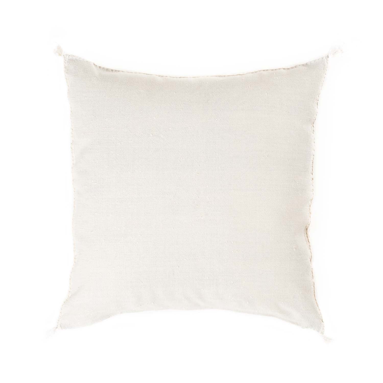 White Cactus silk pillow cover - Benisouk