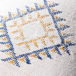 White Cactus silk pillow cover - Benisouk