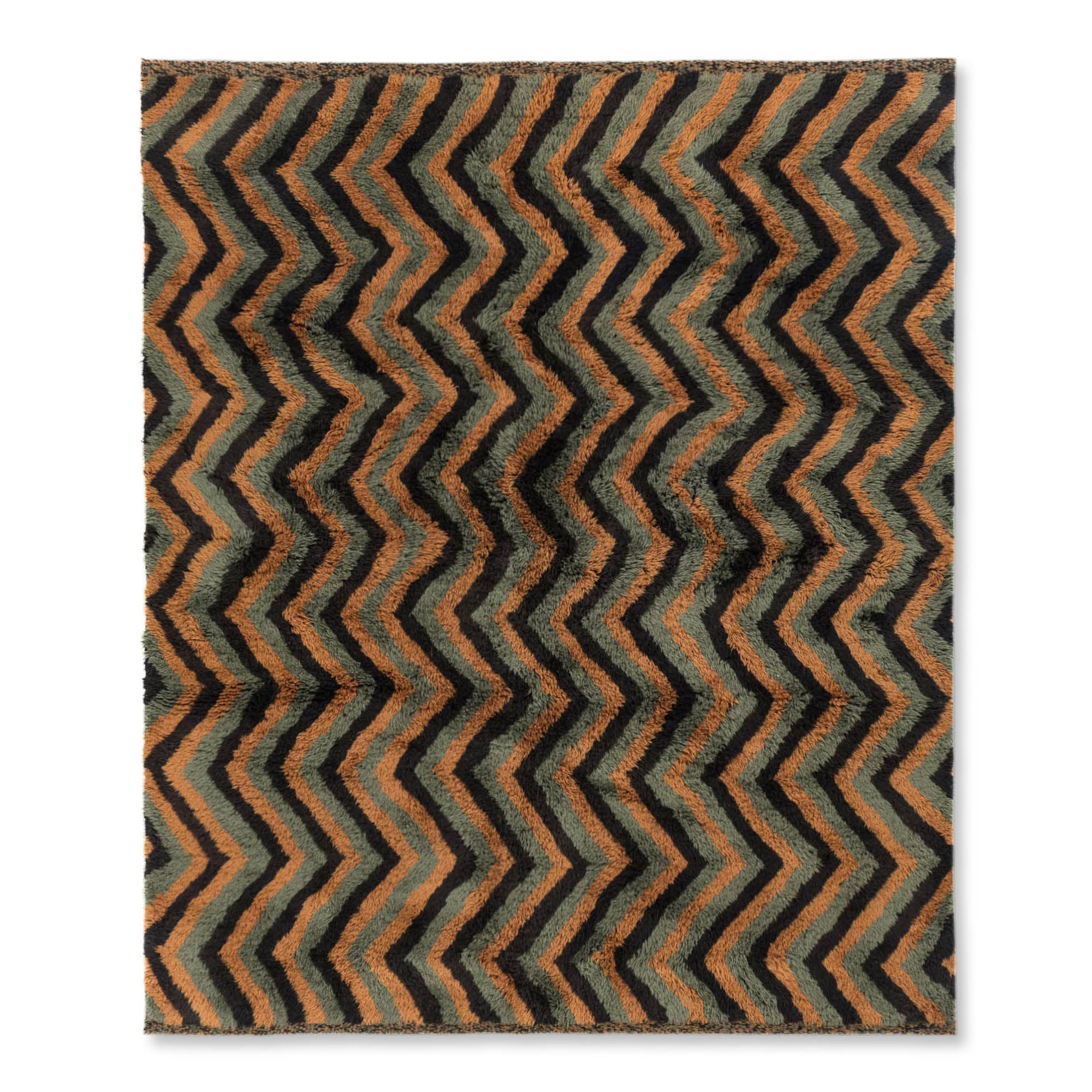 Winding track - Luxury Shag Moroccan Rug - Benisouk