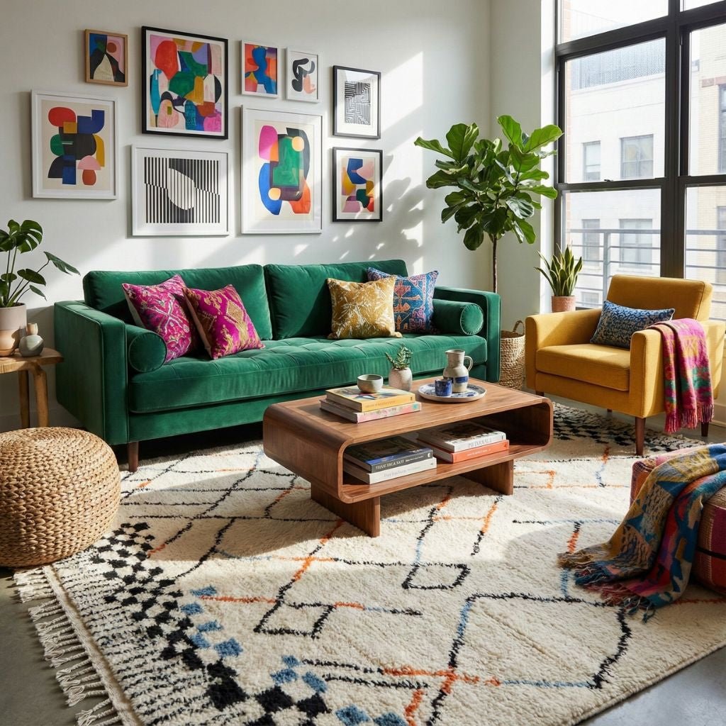 Yakin - Shag Moroccan rug - Benisouk