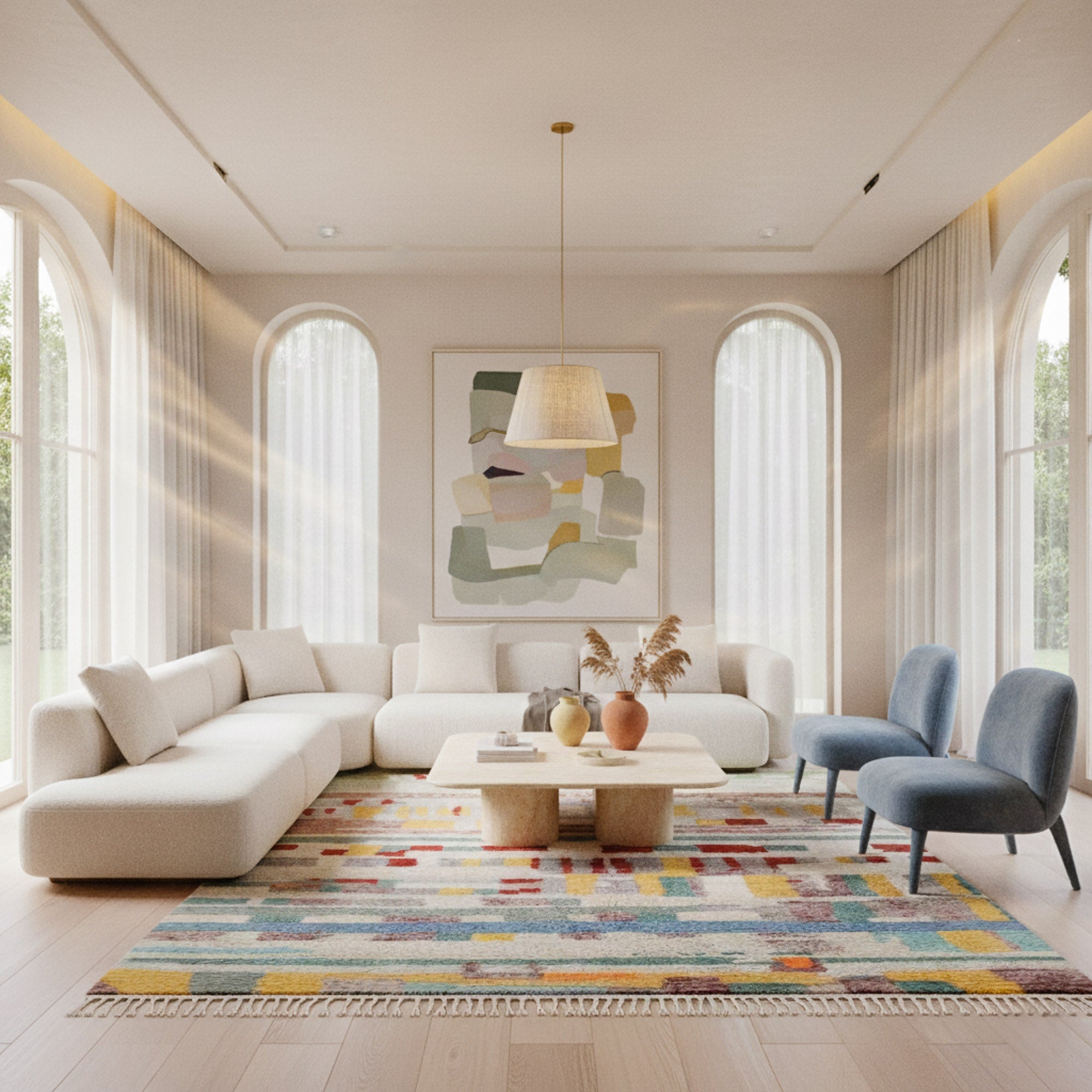 Yassmine - Shag Moroccan rug - Benisouk