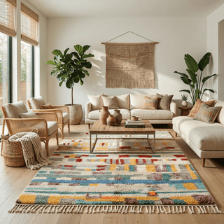 Yassmine - Shag Moroccan rug - Benisouk