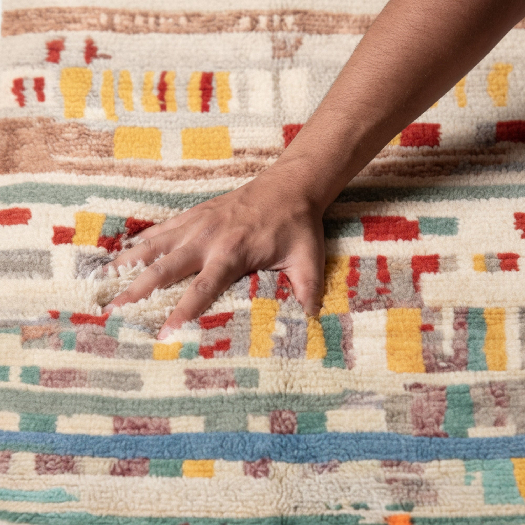 Yassmine - Shag Moroccan rug - Benisouk