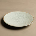 Zagora Dinner Plate Green - Moroccan Dinnerware Adorned with 12 Carat Gold Accents