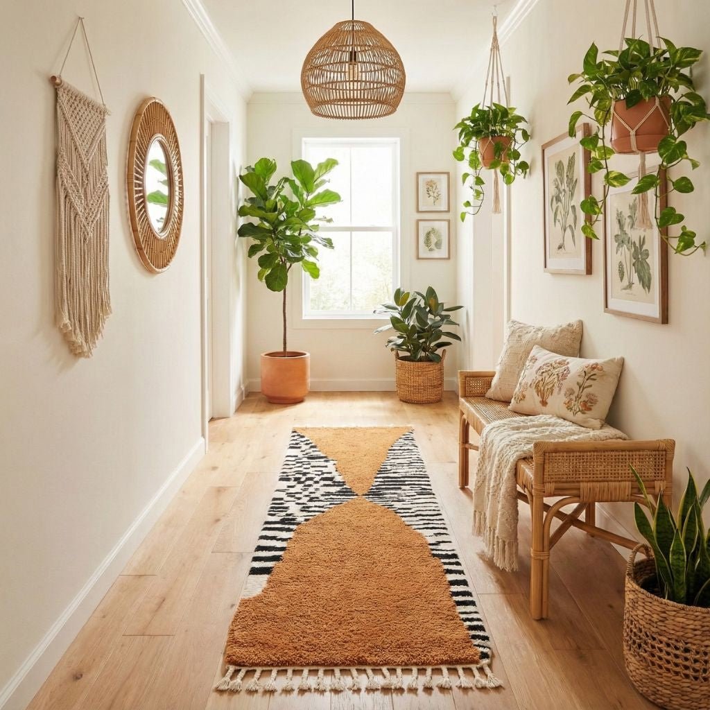 Zamani - Shag Moroccan runner rug - Benisouk