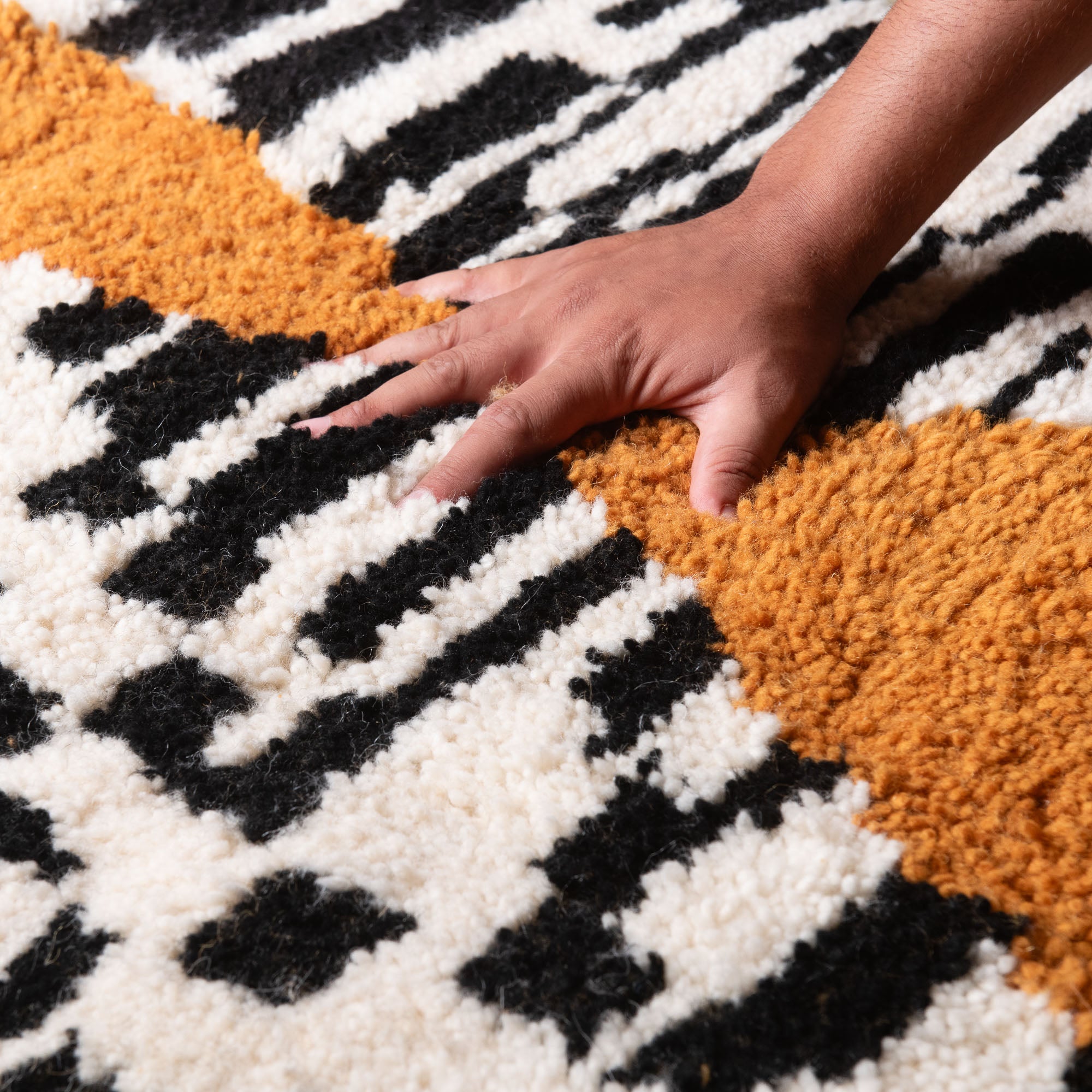 Zamani - Shag Moroccan runner rug - Benisouk