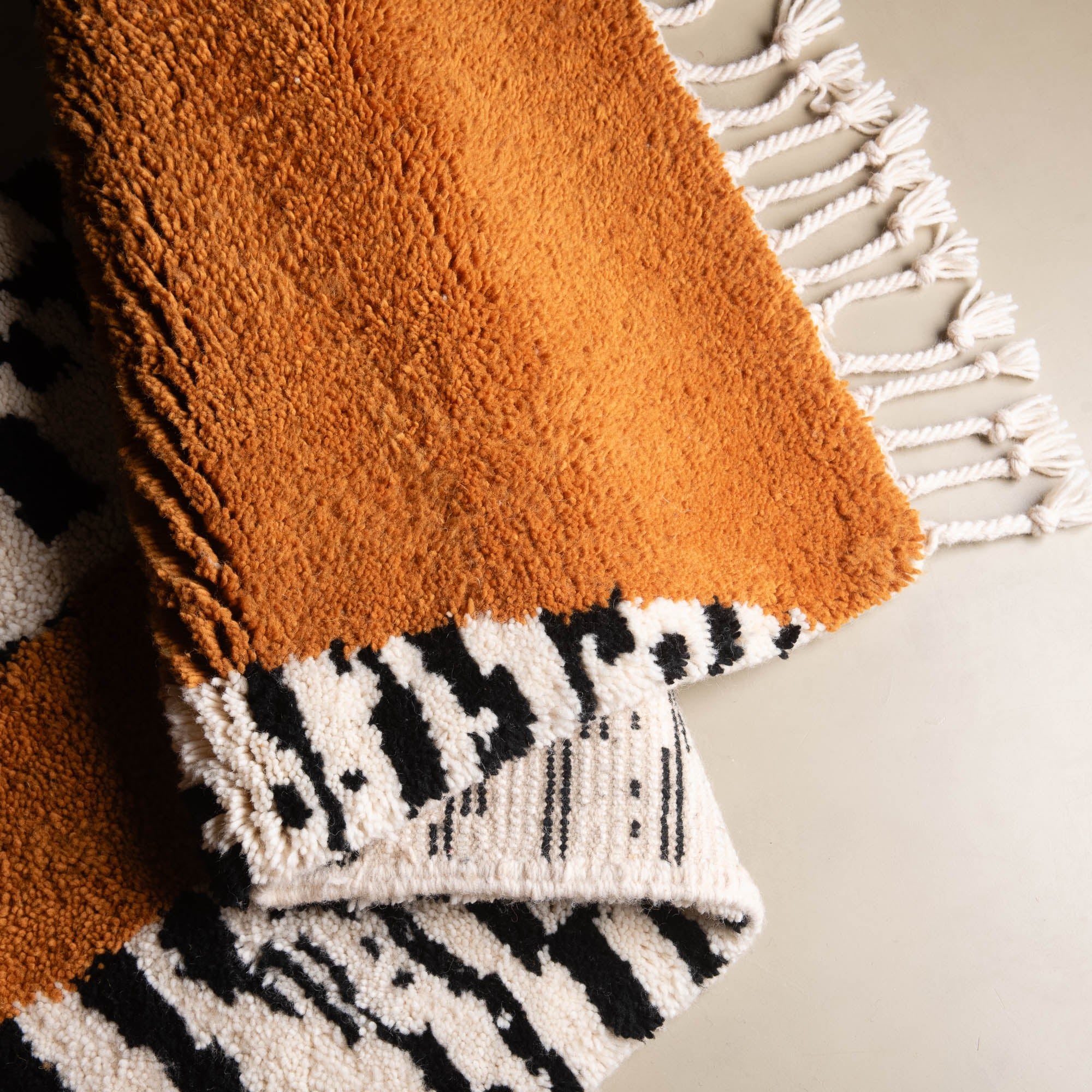 Zamani - Shag Moroccan runner rug - Benisouk