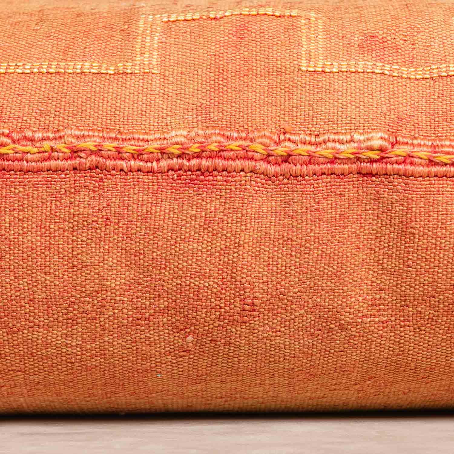 Orange Cactus silk pillow cover