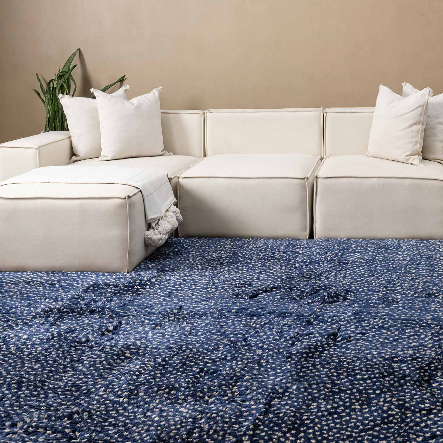 Starry Night - Premium shag Moroccan rug