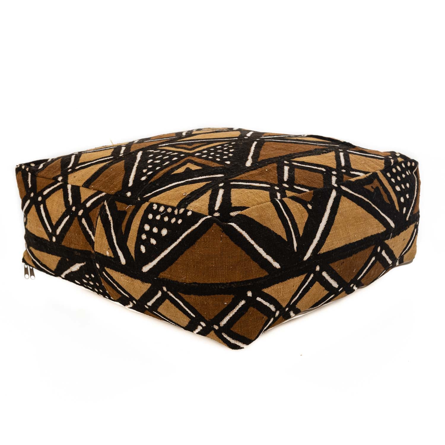African tribal mudcloth Floor Pillow Cover - Benisouk