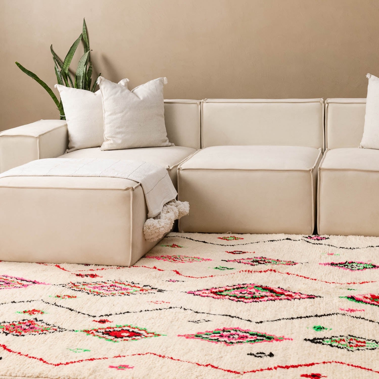 Alwan - Shag Moroccan rug - Benisouk