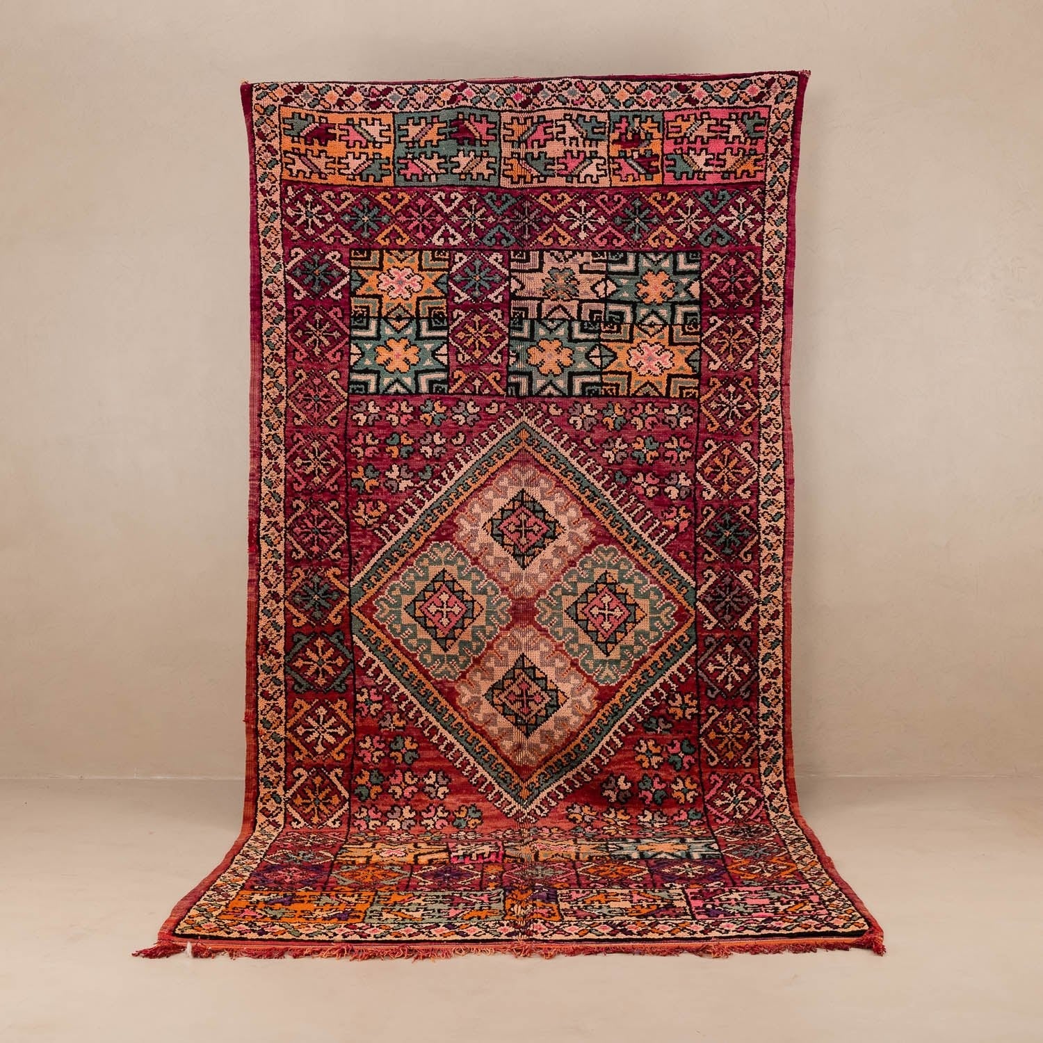 Amegran - vintage boujad rug - Benisouk