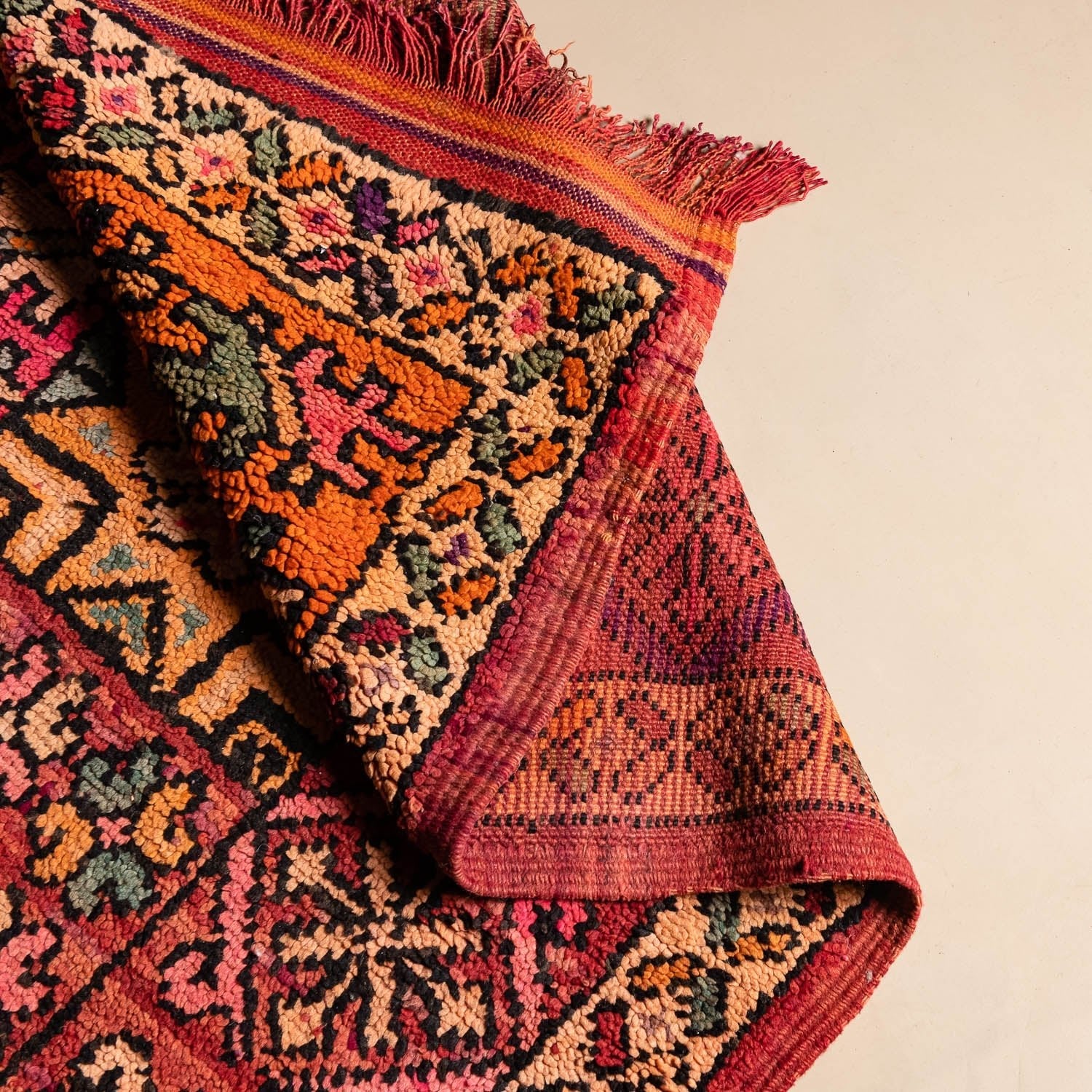 Amegran - vintage boujad rug - Benisouk