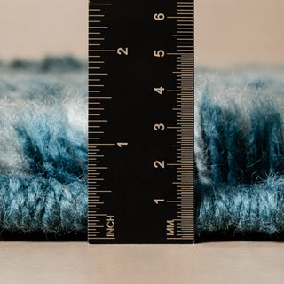 Aquamarine Dreams - Luxury Shag Moroccan Rug - Benisouk