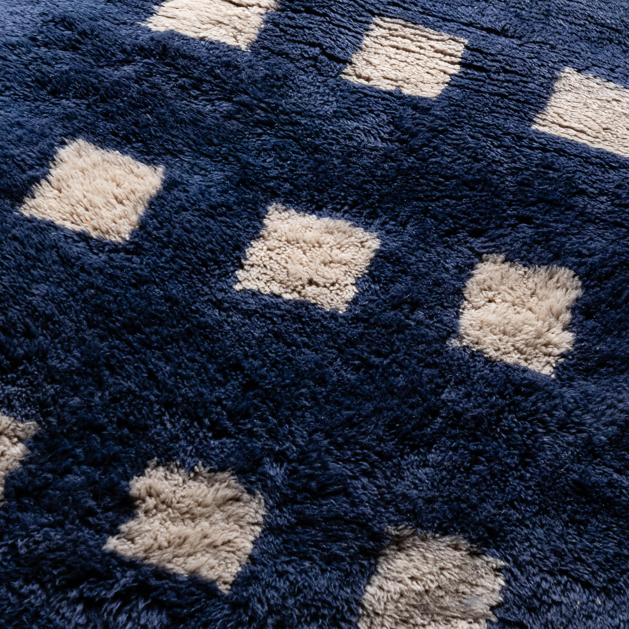 Azure Poetry - Luxury Shag Moroccan Runner Rug - Benisouk