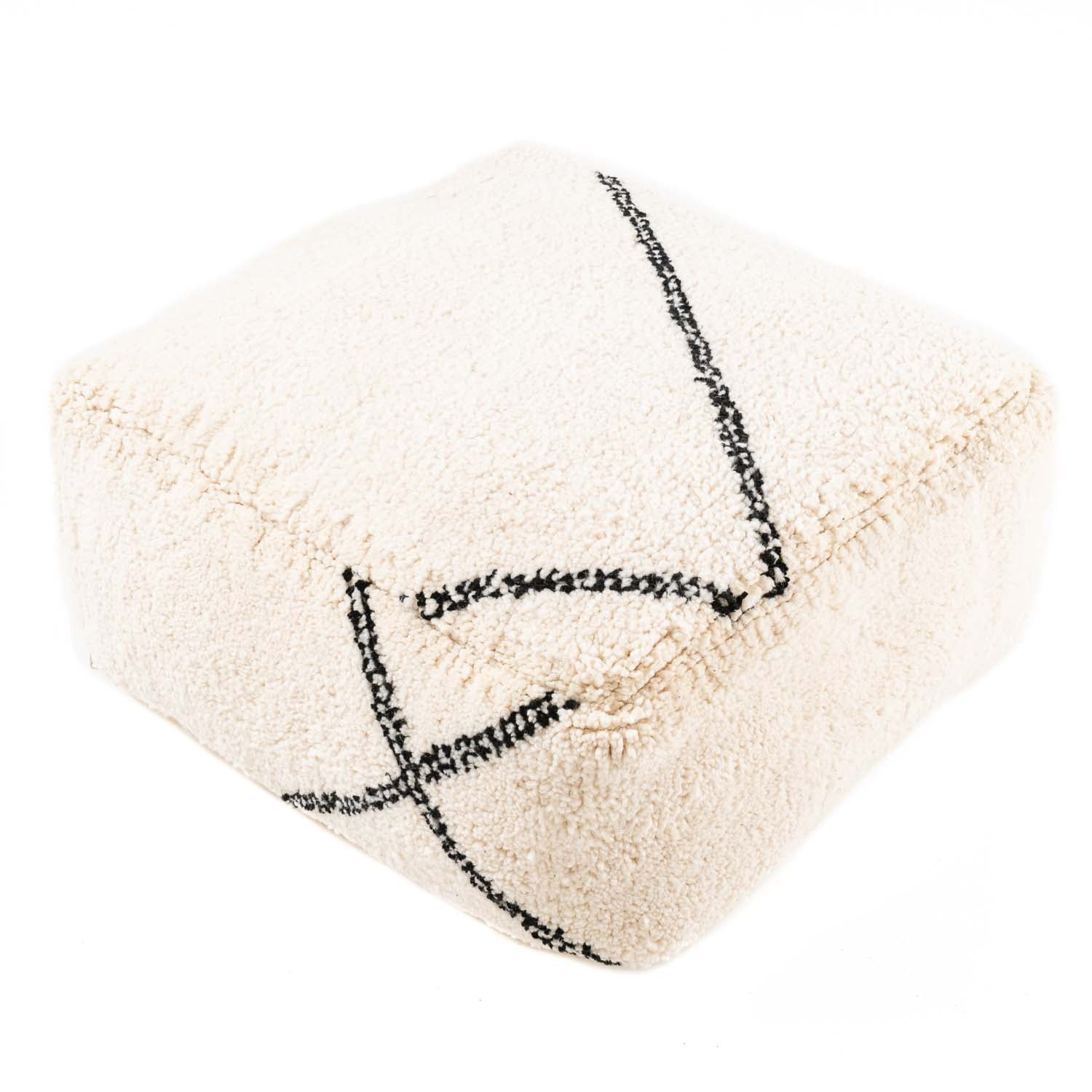 Beni ourain Floor Pillow Cover - Benisouk