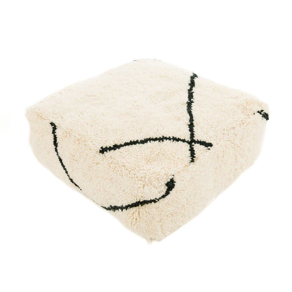 Beni ourain Floor Pillow Cover - Benisouk