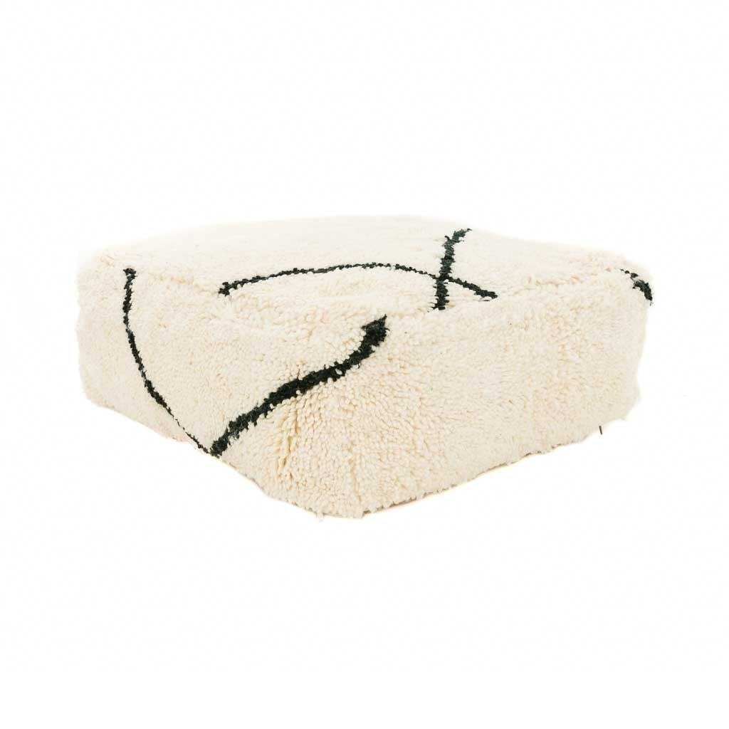 Beni ourain Floor Pillow Cover - Benisouk