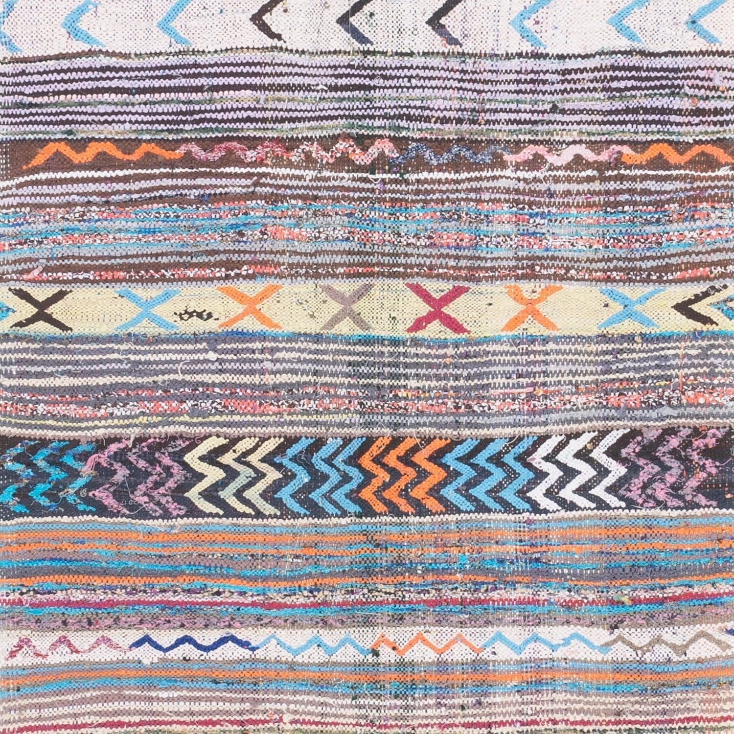Boutheina - Vintage rag Moroccan rug - Benisouk