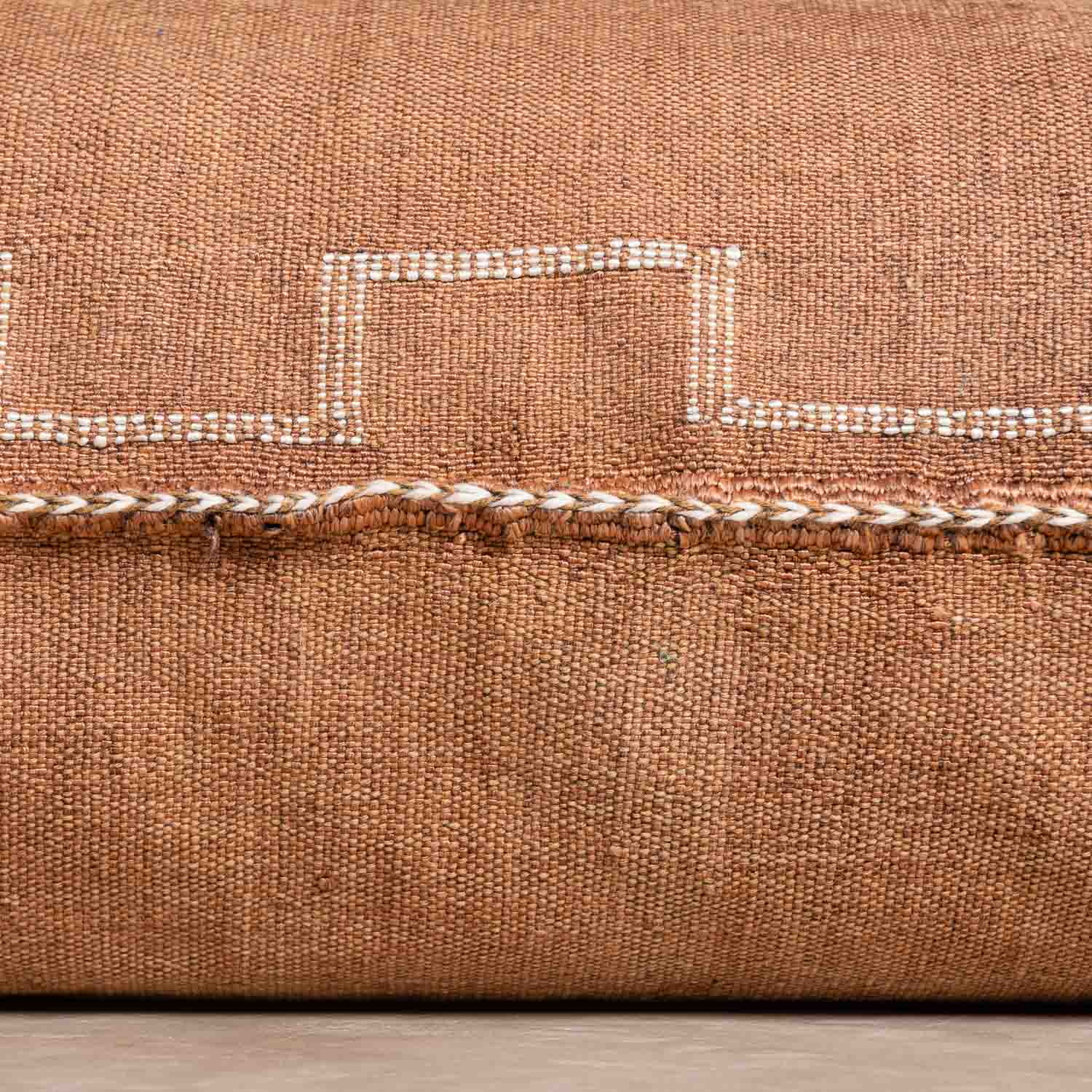 Brown Cactus silk pillow cover - Benisouk